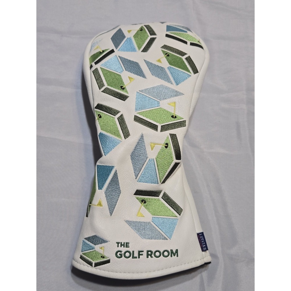 Limited Edition Golf Club Cover‎ Embroidered The Golf Room CMC Designs Cushioned